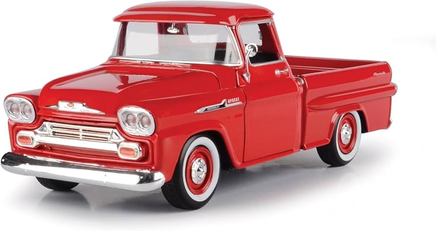 No197 ミニカー1/24 CHEVROLET APACHE PICKUP Amazon.com: Motor Max 1:24 W/B American Classics 1958